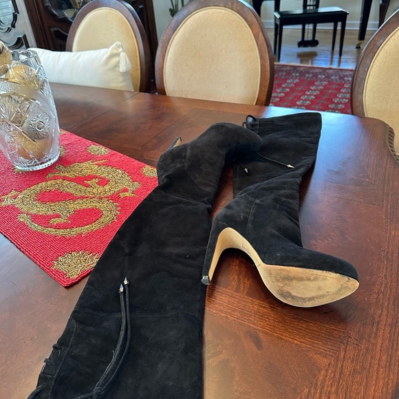 SAM EDELMAN KAYLA OVER THE KNEE SUEDE BLACK HILL SIZE 8 - Picture 14 of 16